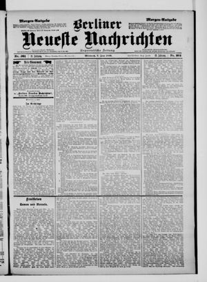 Berliner neueste Nachrichten on Jun 7, 1899