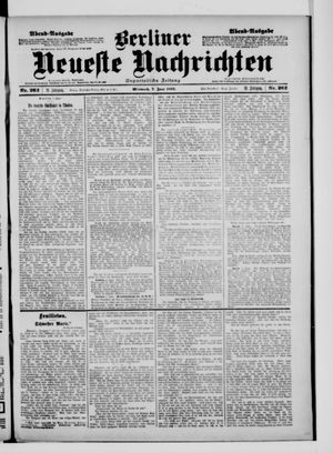 Berliner Neueste Nachrichten vom 07.06.1899