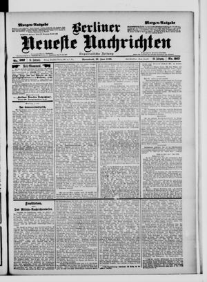 Berliner neueste Nachrichten vom 10.06.1899