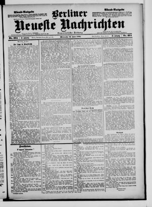 Berliner neueste Nachrichten vom 14.06.1899