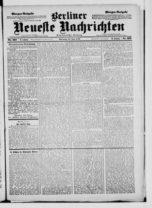 Berliner Neueste Nachrichten on Jun 28, 1899