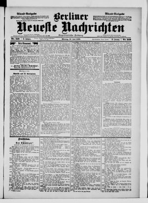 Berliner Neueste Nachrichten vom 10.07.1899