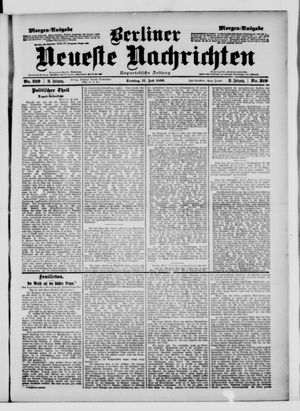 Berliner Neueste Nachrichten vom 11.07.1899