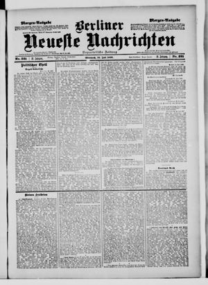 Berliner neueste Nachrichten vom 12.07.1899