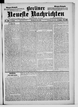 Berliner Neueste Nachrichten on Jul 16, 1899