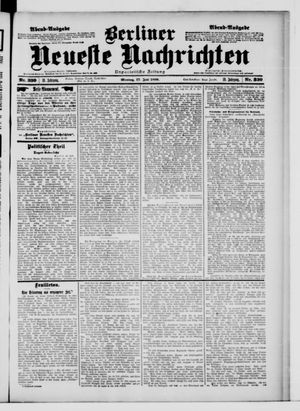 Berliner Neueste Nachrichten vom 17.07.1899
