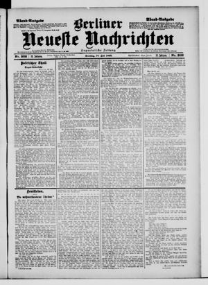 Berliner Neueste Nachrichten vom 18.07.1899