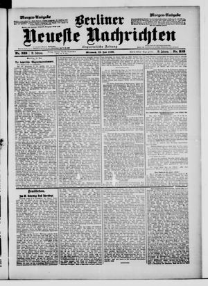 Berliner Neueste Nachrichten vom 19.07.1899