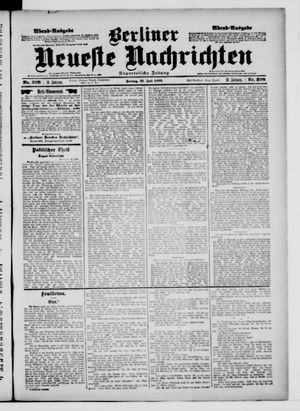 Berliner neueste Nachrichten vom 21.07.1899