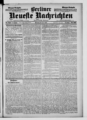 Berliner neueste Nachrichten vom 26.07.1899