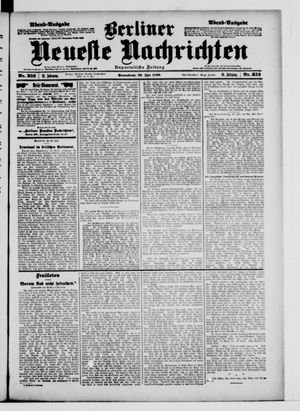 Berliner neueste Nachrichten vom 29.07.1899