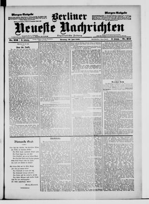 Berliner Neueste Nachrichten vom 30.07.1899