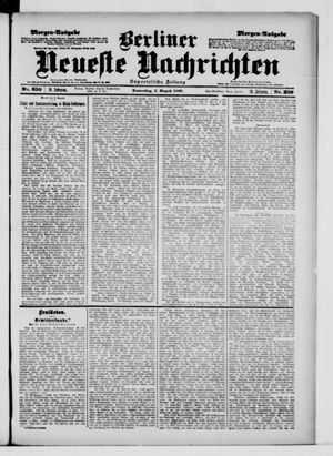 Berliner Neueste Nachrichten vom 03.08.1899