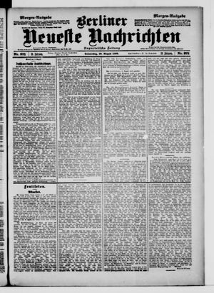 Berliner neueste Nachrichten vom 10.08.1899