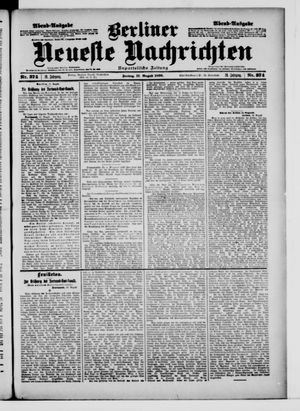 Berliner Neueste Nachrichten vom 11.08.1899