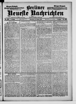Berliner neueste Nachrichten vom 12.08.1899