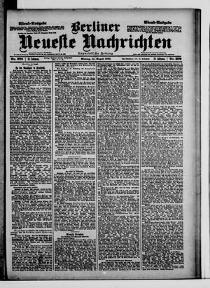 Berliner neueste Nachrichten vom 14.08.1899