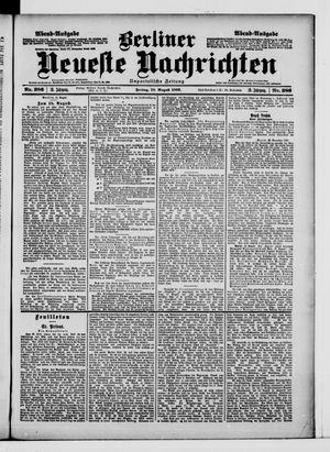 Berliner neueste Nachrichten vom 18.08.1899