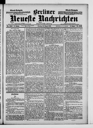 Berliner Neueste Nachrichten vom 22.08.1899