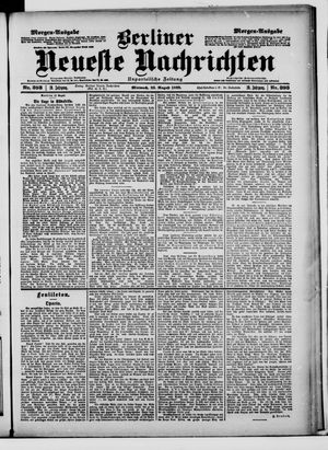 Berliner neueste Nachrichten vom 23.08.1899