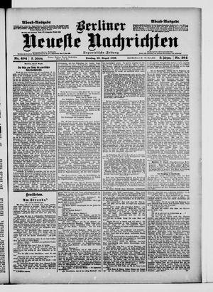 Berliner Neueste Nachrichten on Aug 29, 1899