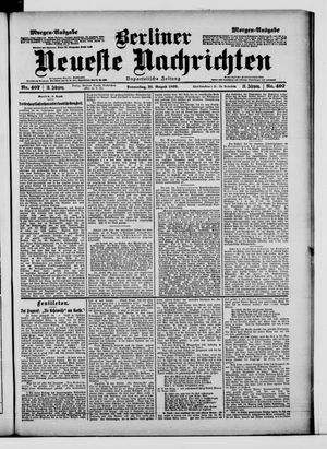 Berliner neueste Nachrichten vom 31.08.1899