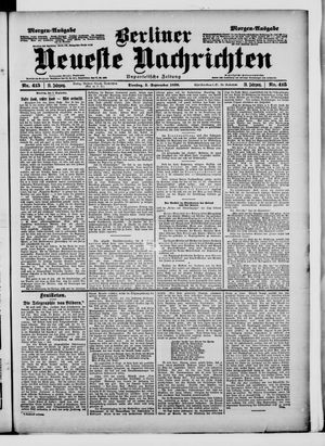 Berliner neueste Nachrichten vom 05.09.1899