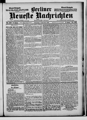 Berliner neueste Nachrichten vom 07.09.1899