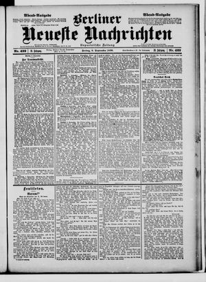 Berliner neueste Nachrichten vom 08.09.1899