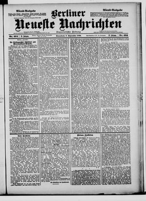 Berliner neueste Nachrichten vom 09.09.1899