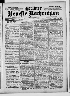 Berliner neueste Nachrichten vom 12.09.1899