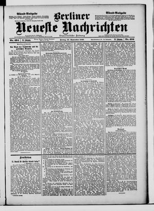 Berliner neueste Nachrichten vom 15.09.1899
