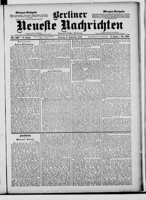 Berliner neueste Nachrichten vom 17.09.1899