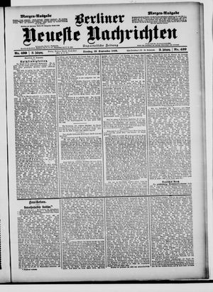 Berliner neueste Nachrichten vom 19.09.1899