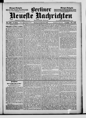 Berliner neueste Nachrichten vom 24.09.1899