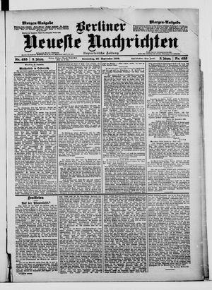 Berliner neueste Nachrichten vom 28.09.1899