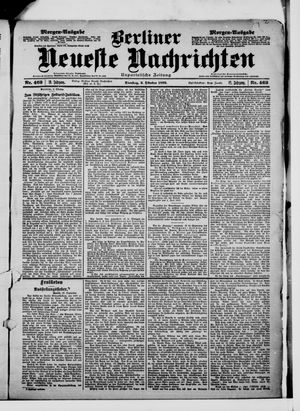 Berliner Neueste Nachrichten vom 03.10.1899