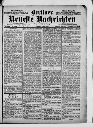 Berliner Neueste Nachrichten vom 03.10.1899