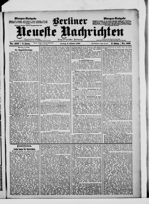 Berliner neueste Nachrichten vom 06.10.1899