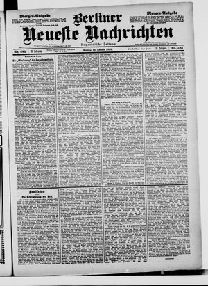 Berliner neueste Nachrichten vom 13.10.1899