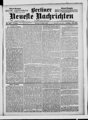 Berliner neueste Nachrichten vom 17.10.1899