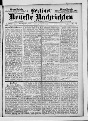 Berliner Neueste Nachrichten vom 18.10.1899