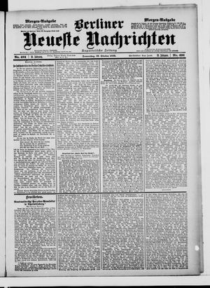 Berliner neueste Nachrichten vom 19.10.1899