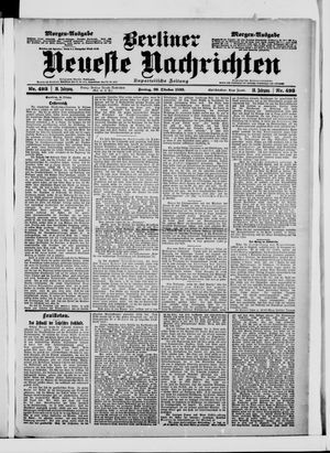 Berliner neueste Nachrichten vom 20.10.1899