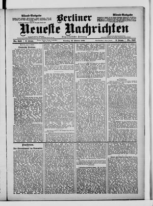 Berliner neueste Nachrichten vom 31.10.1899