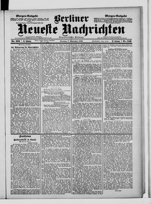 Berliner neueste Nachrichten vom 07.11.1899