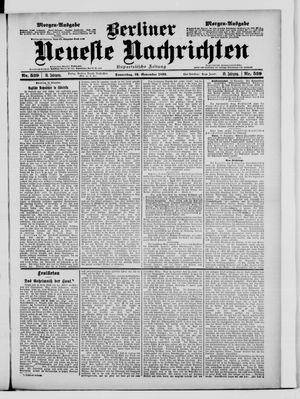 Berliner neueste Nachrichten vom 16.11.1899