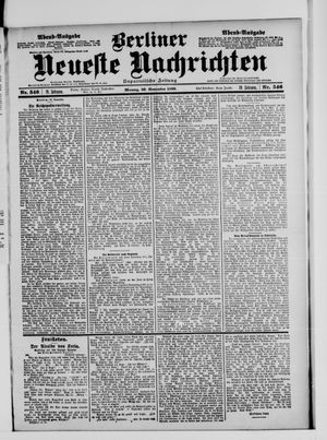 Berliner neueste Nachrichten vom 20.11.1899