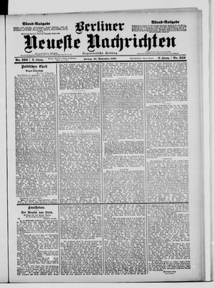 Berliner Neueste Nachrichten vom 24.11.1899