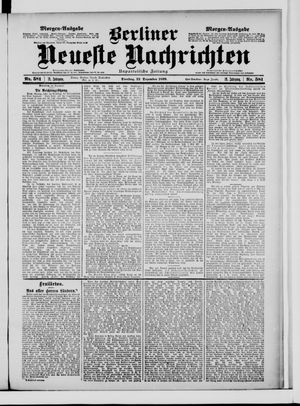 Berliner neueste Nachrichten vom 12.12.1899